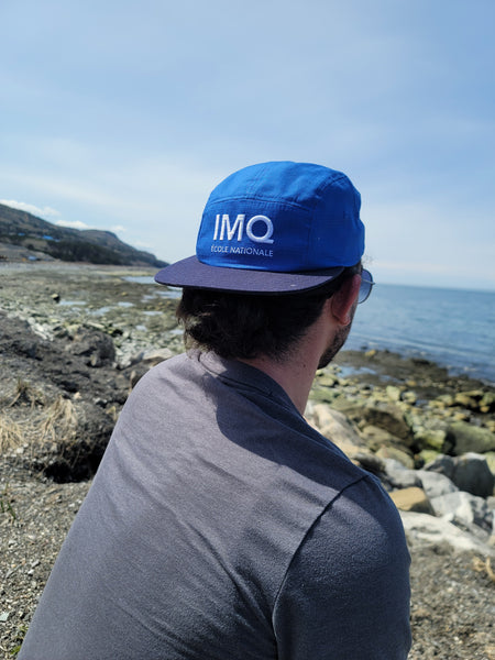 Casquette de course IMQ - Bleu ciel et bleu marine